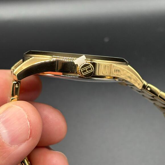 Tommy Hilfiger Griffin 1710457 Men’s 43mm Gold Stainless Steel Quartz NIBWT - Picture 6 of 17